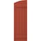 Ekena Millwork Americraft 5-Board (2 Batten) Wood Joined Board-n-Batten Shutters w/Ellipt Top, ARW101BE518X49CLH, PR ARW101BE518X49CLH - alternate 5